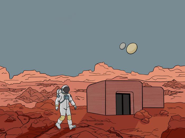 Ein selbstwachsendes Haus für den Mars