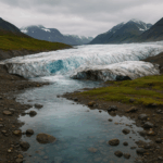 Schmelzender Gletscher auf Spitzbergen