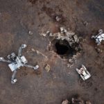A scientific team from the Space Robotics Lab at the University of Malaga that participates in this project tests and validates three robots on the volcanic island of Lanzarote (Spain)