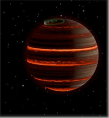 Polarlichter auf SIMP-0136: Astronomen beobachten erstmals das Wetter auf einem Einzelgänger-Planeten