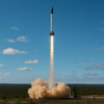 Future Flow Start einer Suborbital Express 3 - M15 Rakete von der Esrange-Basis in Schweden.