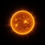 Sonne aus dem All gesehen, mit Corona.