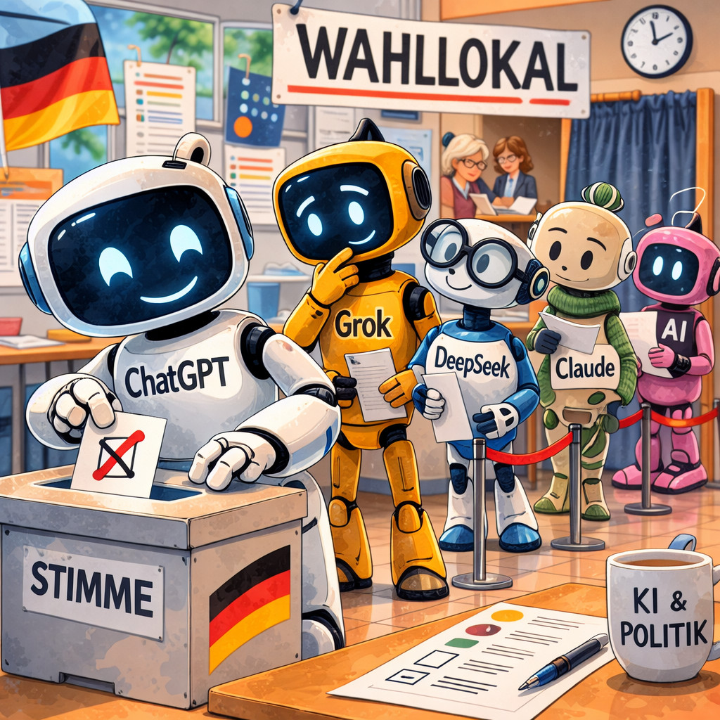 Sag mir wo du stehst: Wenn ChatGPT & Co. auf den Wahl-o-Mat treffen